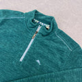 Tommy Bahama Cloud Peak 1/2 Zip Teal Blue Green Pullover Jumper Men’s Large