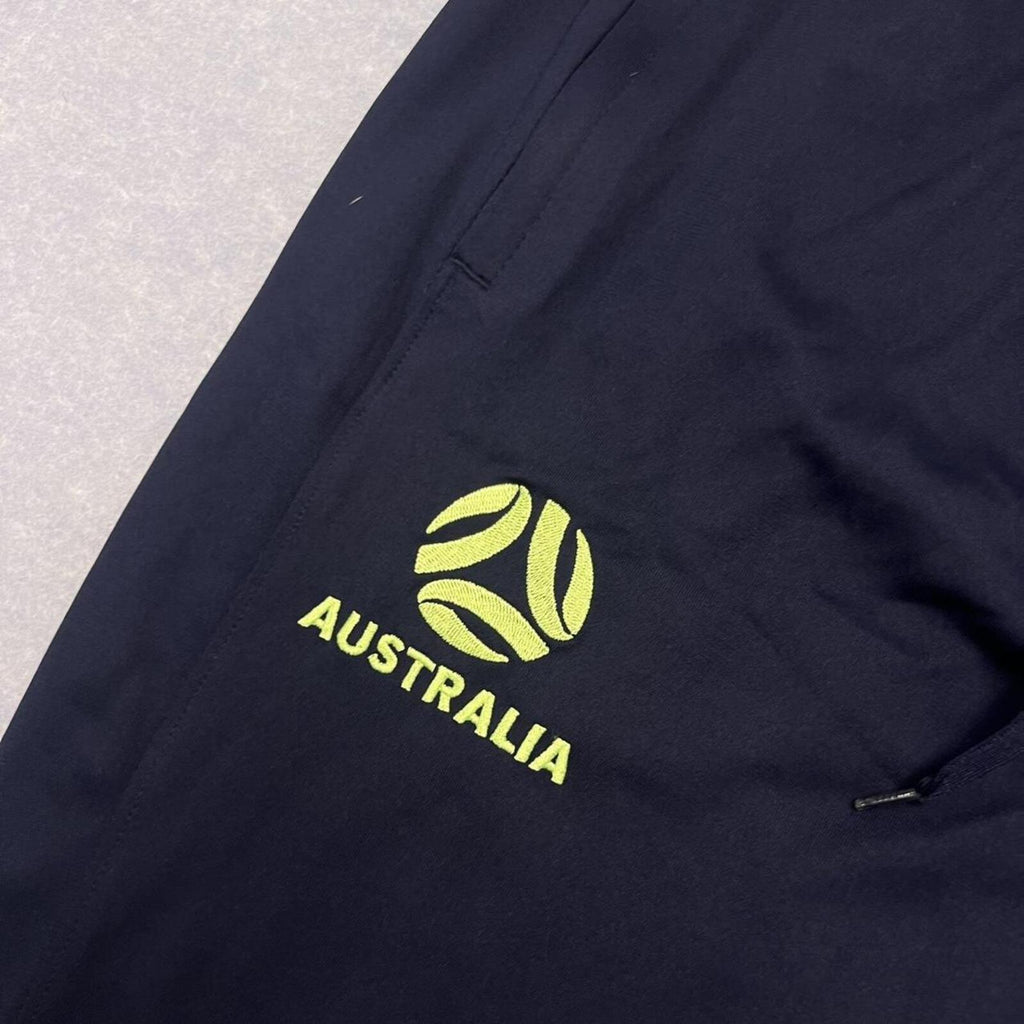 Nike Football Australia Team Track Pants Socceroos Zip Pockets Navy Mens Large