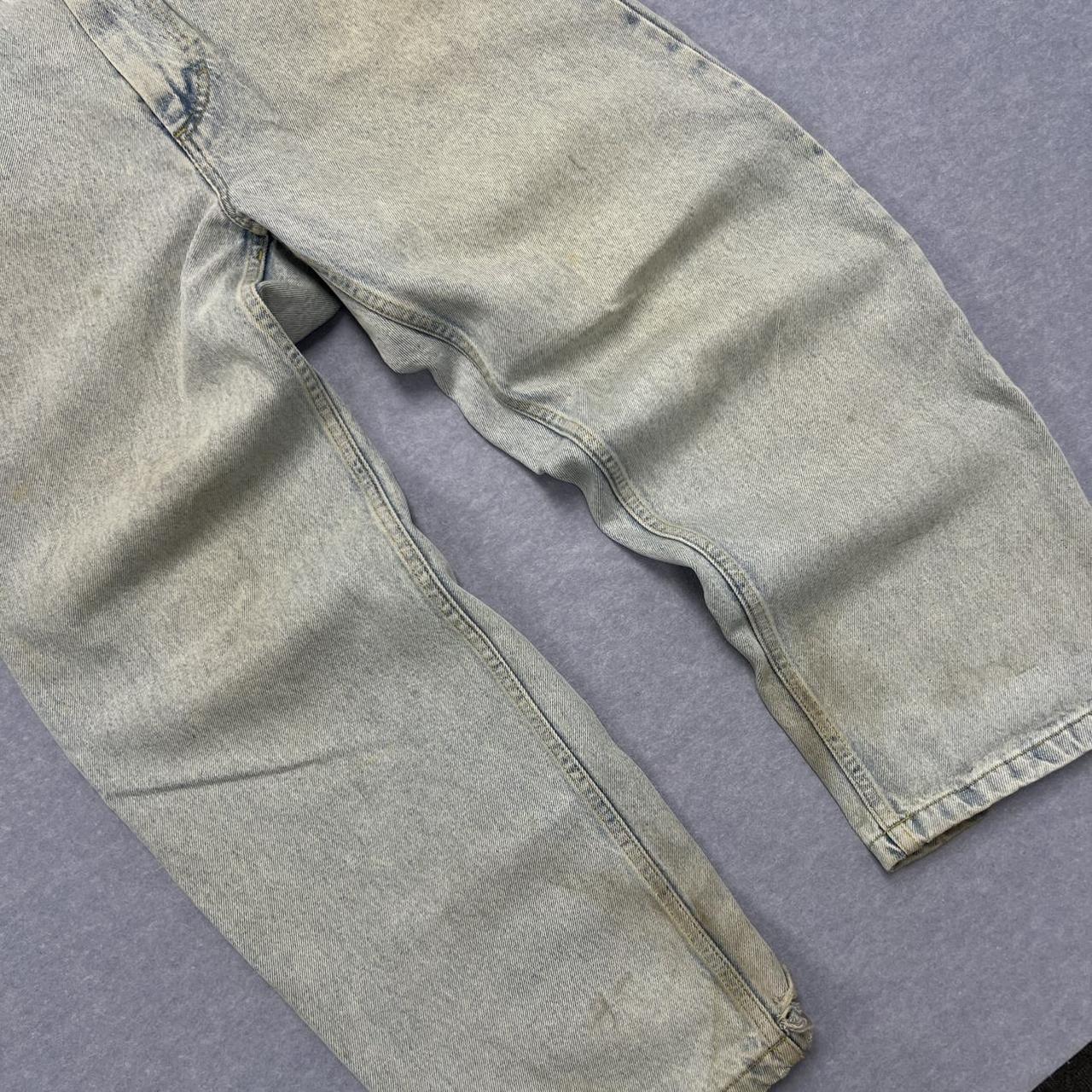 Polar Skate Co Big Boy Light Wash Baggy Denim Jeans Thrashed Distressed XS