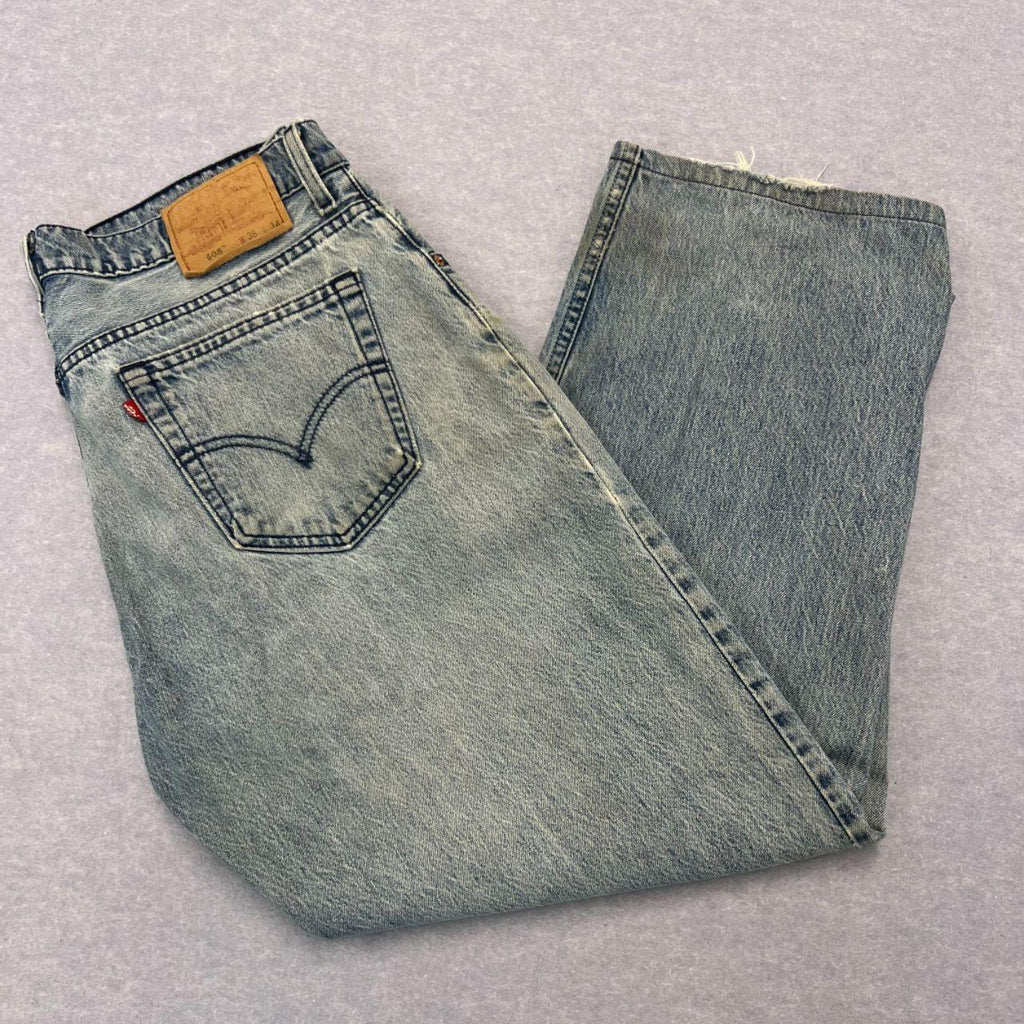 Vintage 1997 Levi's 508 Made In Australia Light Wash Button Fly Denim Jeans W36 L34