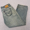 Vintage 1997 Levi's 508 Made In Australia Light Wash Button Fly Denim Jeans W36 L34