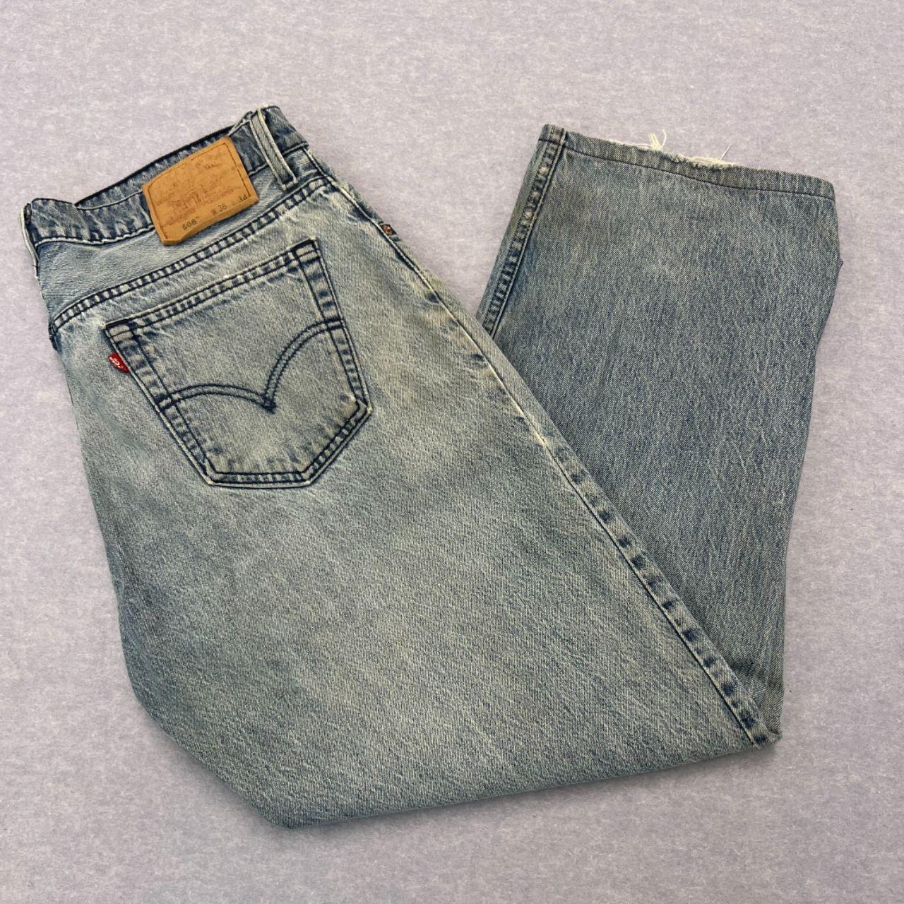 Vintage 1997 Levi's 508 Made In Australia Light Wash Button Fly Denim Jeans W36 L34