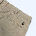 Vintage Polo Ralph Lauren Men's Beige Cream Preston Chino Trousers Pants W42 L32 (Navy Pony)