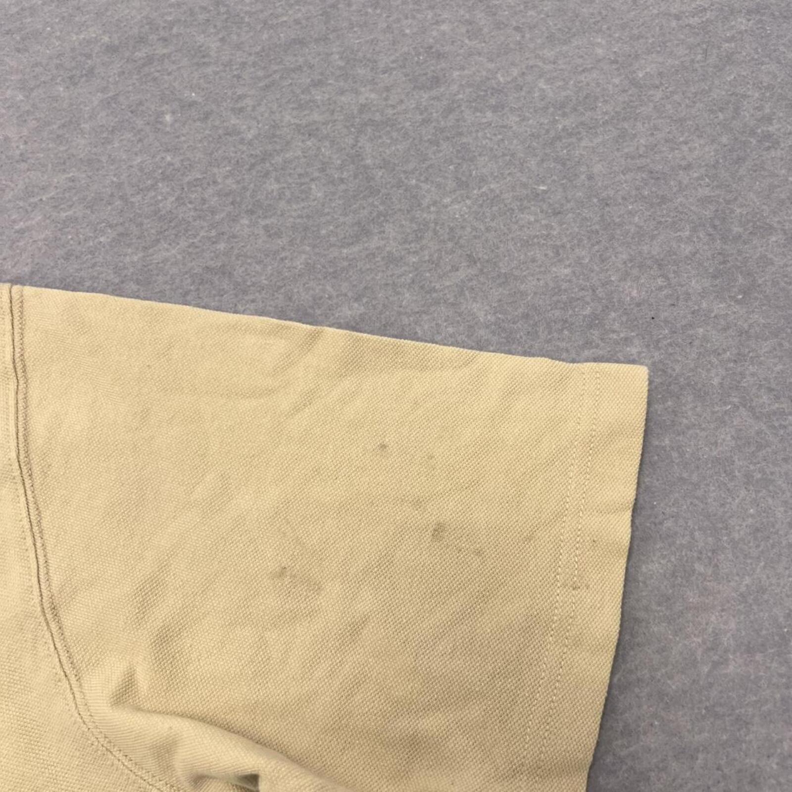 Vintage 90’s Quiksilver Surf Men's Cream Beige Tipped Polo Shirt Y2K Medium