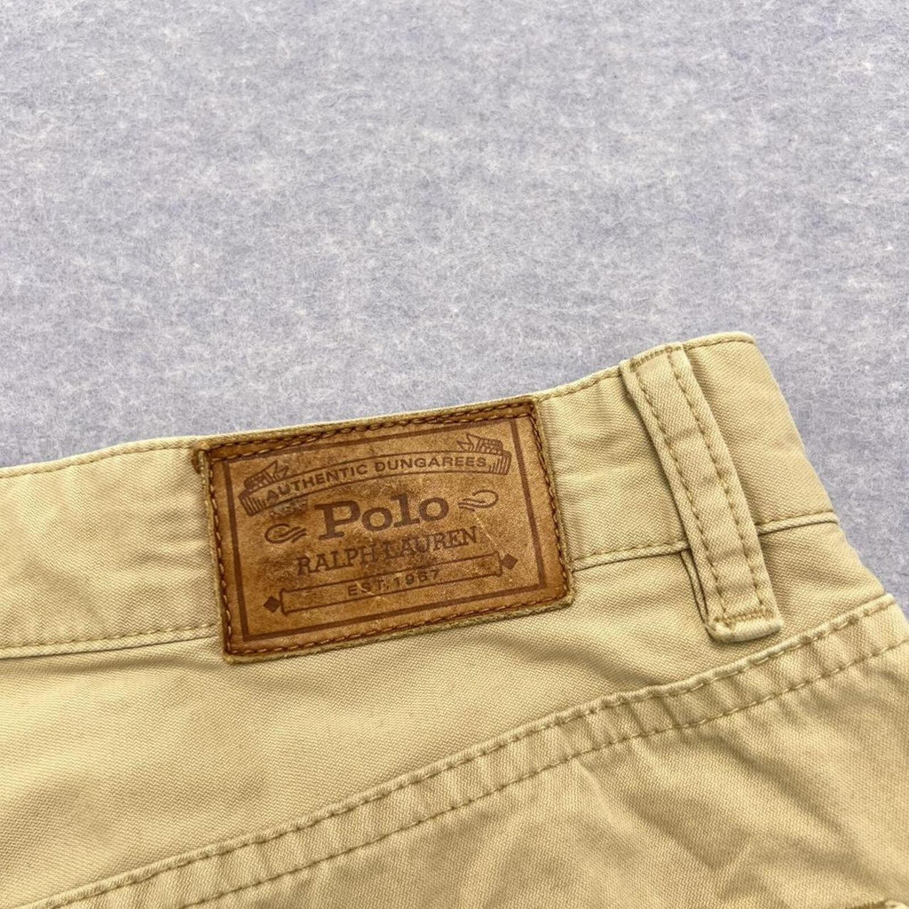 Vintage Polo Ralph Lauren Men's Cream / Beige Chino Pants Trousers 34x32