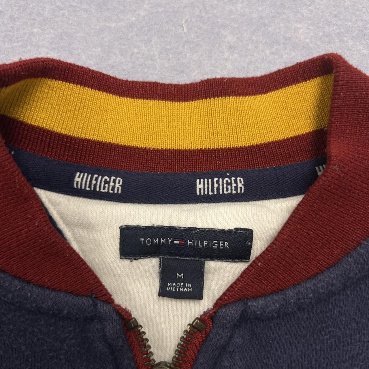 Vintage 1990’s Tommy Hilfiger Varsity Full Zip SpellOut Jumper Y2K Youth Medium