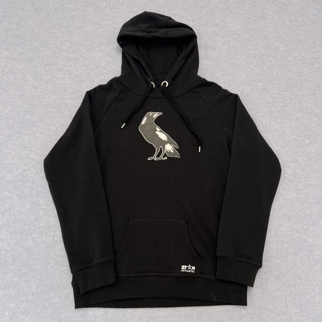 Vintage Collingwood Magpies AFL Star Athletic Hoodie No.36 Anniebell Black Size 16