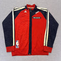 2013 Adidas Washington Wizards Red & Navy NBA Track Jacket Mens Medium As Seen